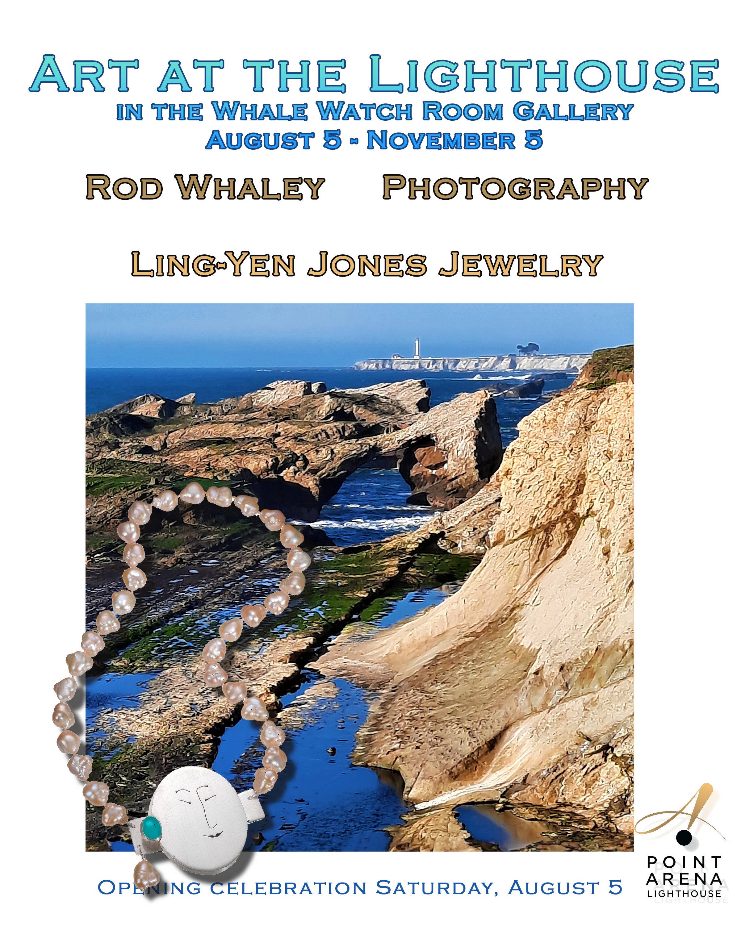 Read more about the article Art at the Pt. Arena Lighthouse featuring Jewelry-Ling-Yen Jones & Rod Whaley Photograpy