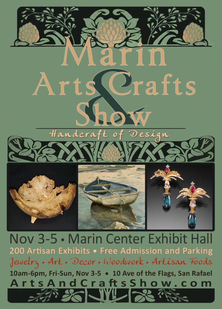 Read more about the article Marin Arts & Craft Show November 3-5, 2023 from 10 am to 6 pm