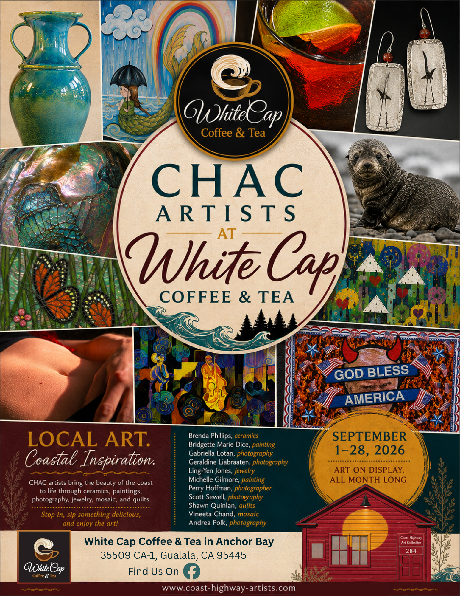 CHAC Artists at the White Cap Coffee & Tea